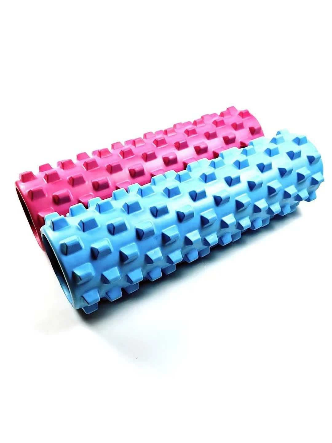 Blue Solid Yoga Foam Roller