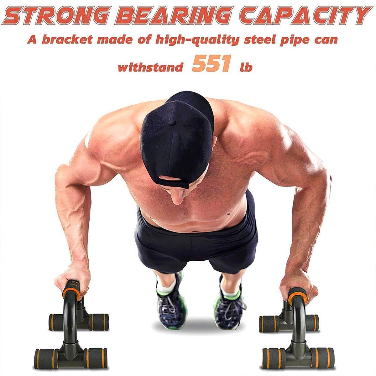 H Shaped Push Up Bars Home Fitness Equipment for Chest Arm Shoulder Training