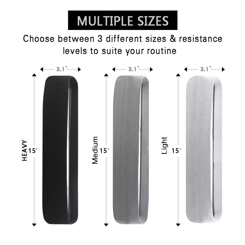 Resistance Bands Set - 3 Levels Non-Slip Hip Bands for Strength Training
