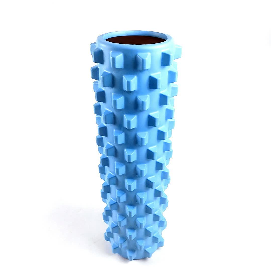 Blue Solid Yoga Foam Roller