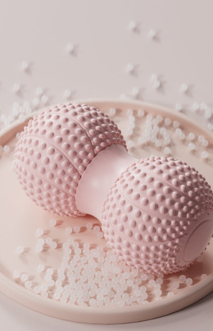 Black 2pcs Fascia Ball Foot Arch Massager Peanut Ball