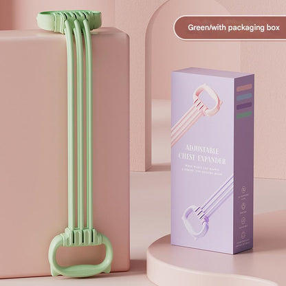 Resistance Chest Expander with 6 Levels - Cute Cat Ear Puller for Full Body Workout